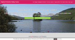 Desktop Screenshot of highlandperthshire-holidayhomes.com