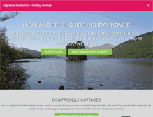 Tablet Screenshot of highlandperthshire-holidayhomes.com
